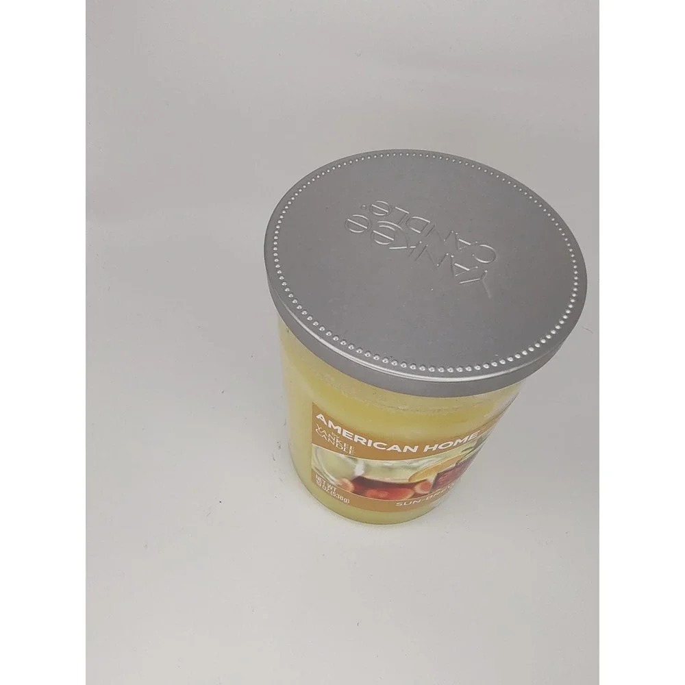 AMERICAN HOME YANKEE CANDLE Festive Classic Large Glass Jar 19 Oz SUN BREWED TEA